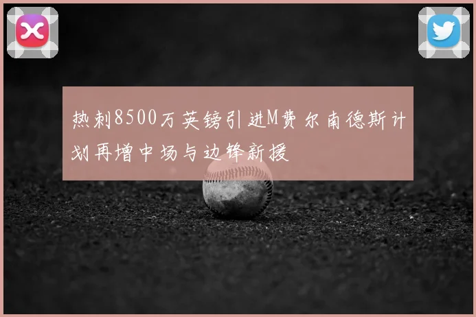 热刺8500万英镑引进M费尔南德斯计划再增中场与边锋新援